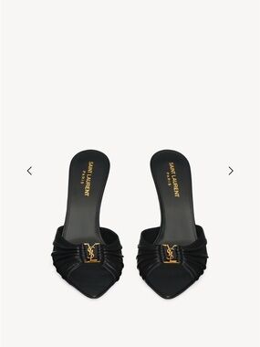 SAINT LAURENT BABYLONE MULES IN SMOOTH LEATHER
BLACK